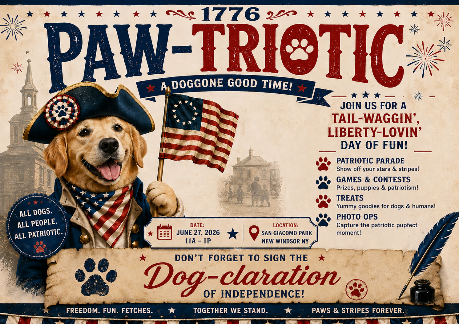 Paw-triotic Event on June 27
